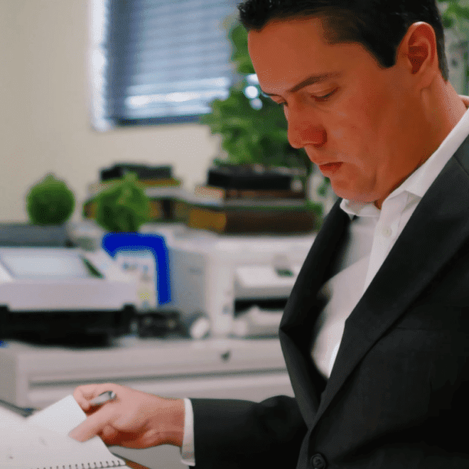 Edgar working on account files